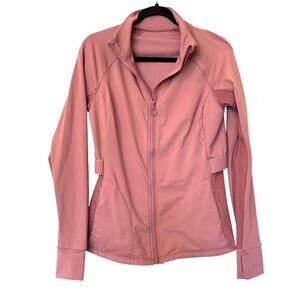 Fabletics Mauve Zip Athletic Jacket Women’s Medium Thumbholes